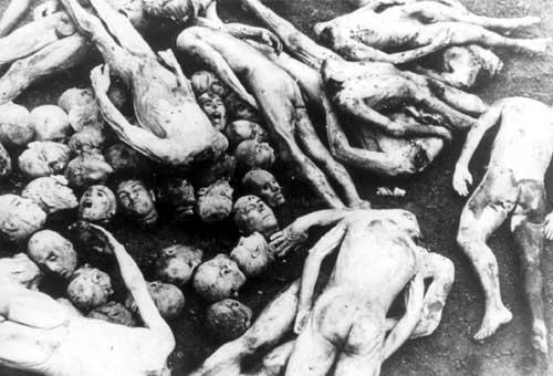 Dead bodies. It is said that Nazis were making soap from human's remains.